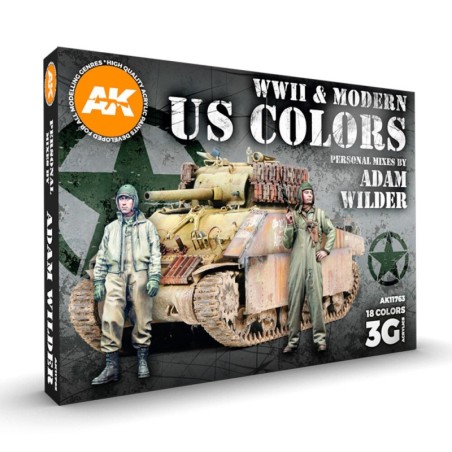 AK - Set de peintures 3gen : WWII & Modern US Colors - Signature By Adam Wilder