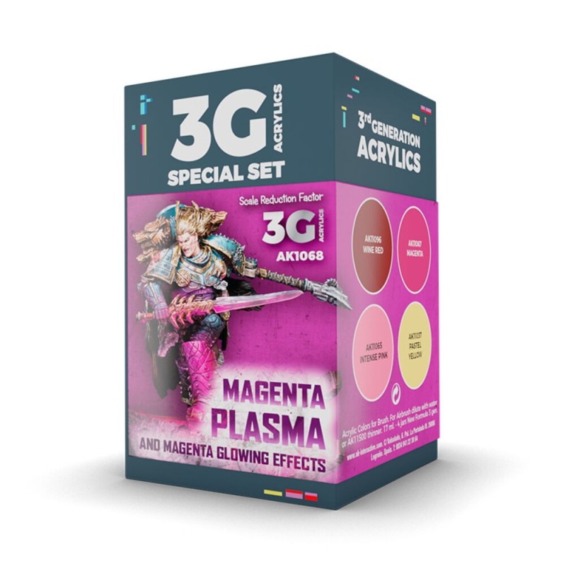 AK - Wargame Color . Magenta Plasma And Glowing Effe