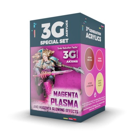 AK - Wargame Color . Magenta Plasma And Glowing Effe