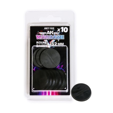 AK - Peinture 3gen : Plastic Wargame Bases. Round Base 32 mm