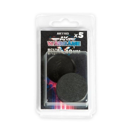 AK - Peinture 3gen : Plastic Wargame Bases. Round Base 40 mm
