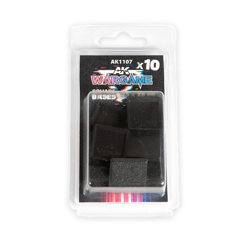 AK - Peinture 3gen : Plastic Wargame Bases. Square Base 25X25 mm