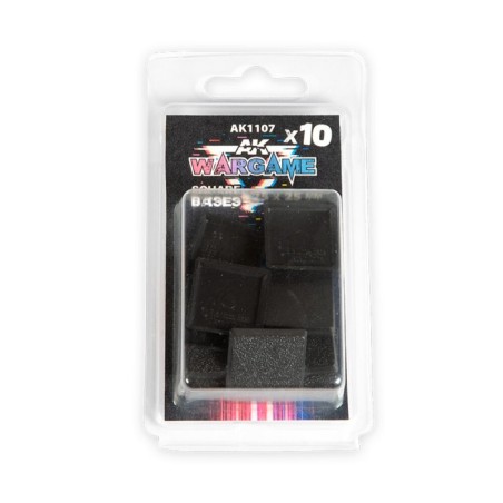 AK - Peinture 3gen : Plastic Wargame Bases. Square Base 25X25 mm