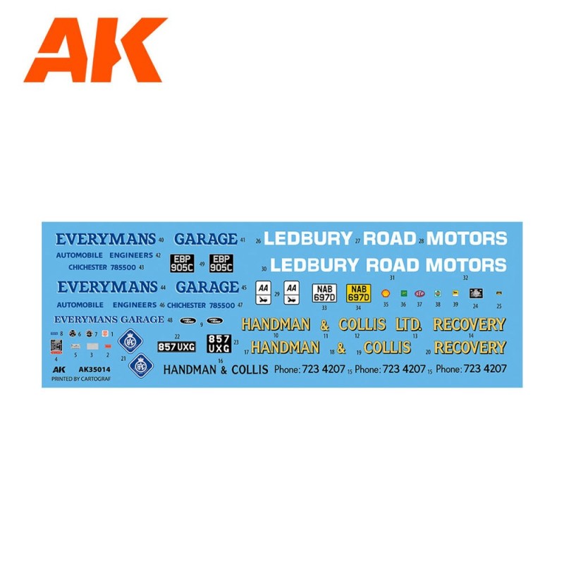  AK - Kit de modélisme : Land Rover 88 Series Iia - Crane / Tow Truck 1/35