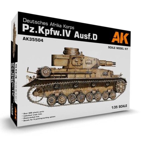 AK - Kit de modélisme : Pz.Kpfw.IV Ausf.D Deutsche Afrkia Korps