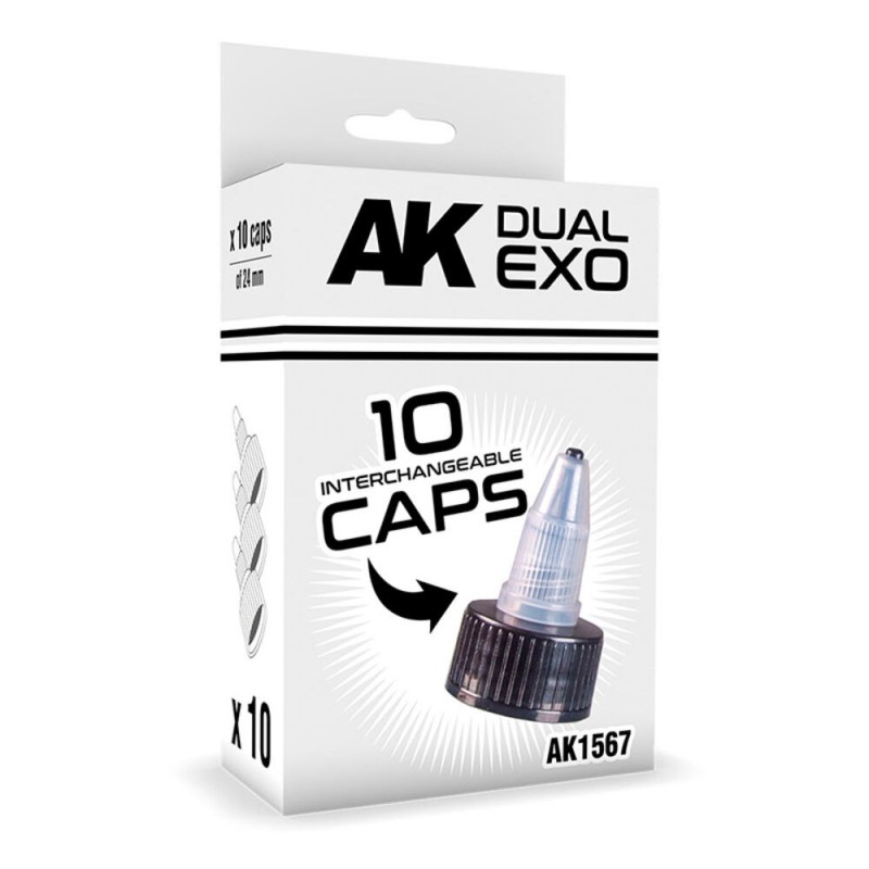 AK - Black Caps (24 mm diameter)