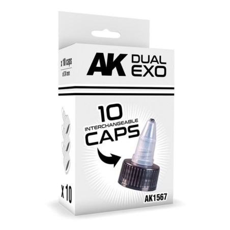 AK - Black Caps (24 mm diameter)