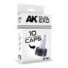 AK - Black Caps (24 mm diameter)