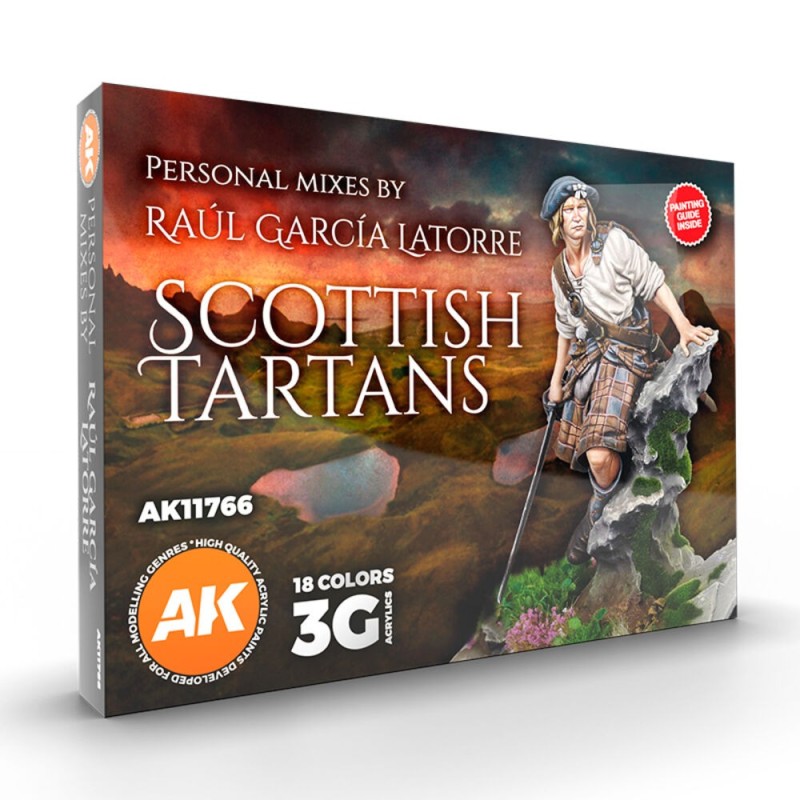 AK - Set de peintures 3gen : Scottish Tartans - Signature By Raúl García Latorre