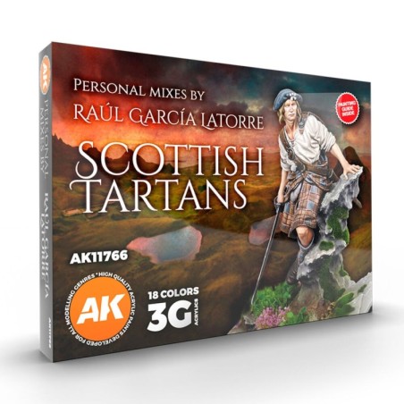 AK - Set de peintures 3gen : Scottish Tartans - Signature By Raúl García Latorre