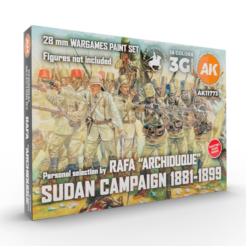 AK - Set de peintures 3gen : Sudan Campaign 1881 - 1899 - Signature By Rafa Archiduque
