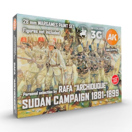AK - Set de peintures 3gen : Sudan Campaign 1881 - 1899 - Signature By Rafa Archiduque