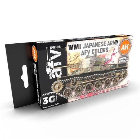 AK - Set de peintures 3gen : WWII Japanese Army Afv Colors