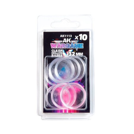 AK - Peinture 3gen : Clear Hollow Base 32 mm - 10 units