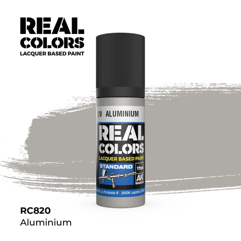 AK - Peinture Real Colors : Aluminium - 17 ml