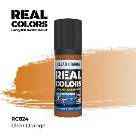 AK - Peinture Real Colors : Clear Orange - 17 ml