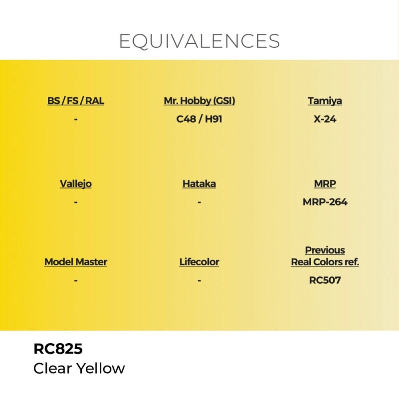  AK - Peinture Real Colors : Clear Yellow - 17 ml