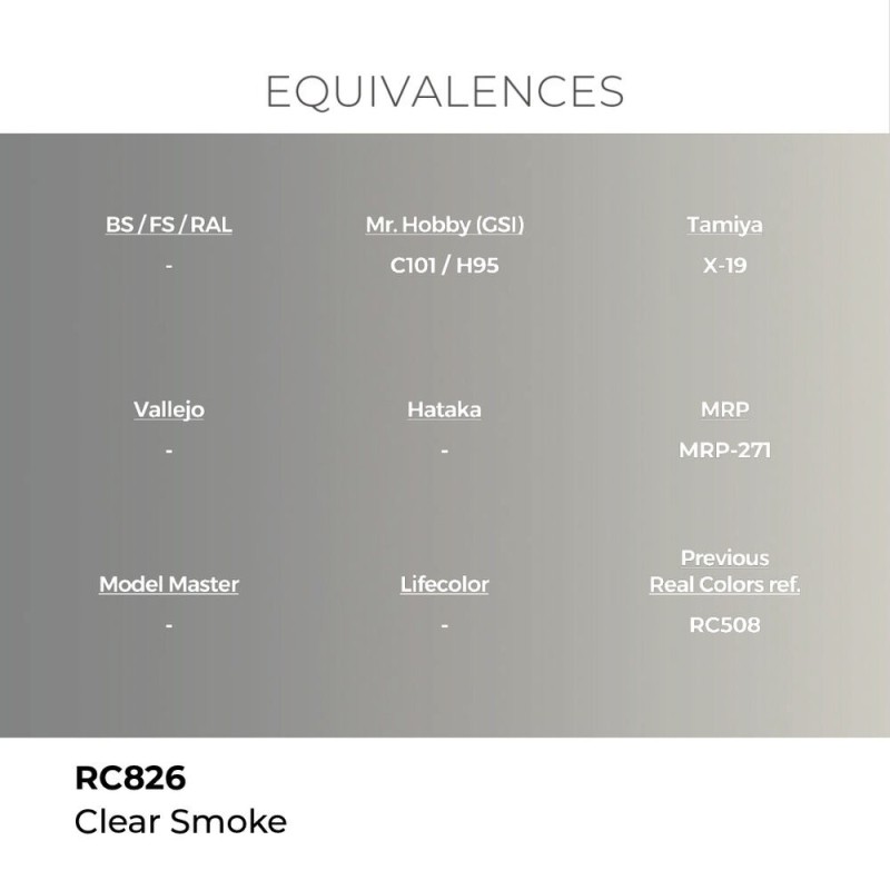  AK - Peinture Real Colors : Clear Smoke - 17 ml