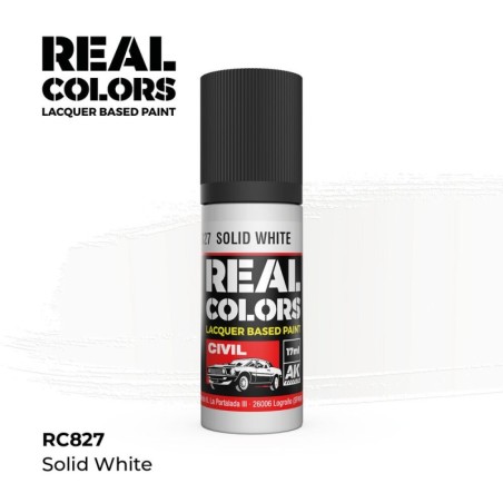 AK - Peinture Real Colors : Solid White - 17 ml