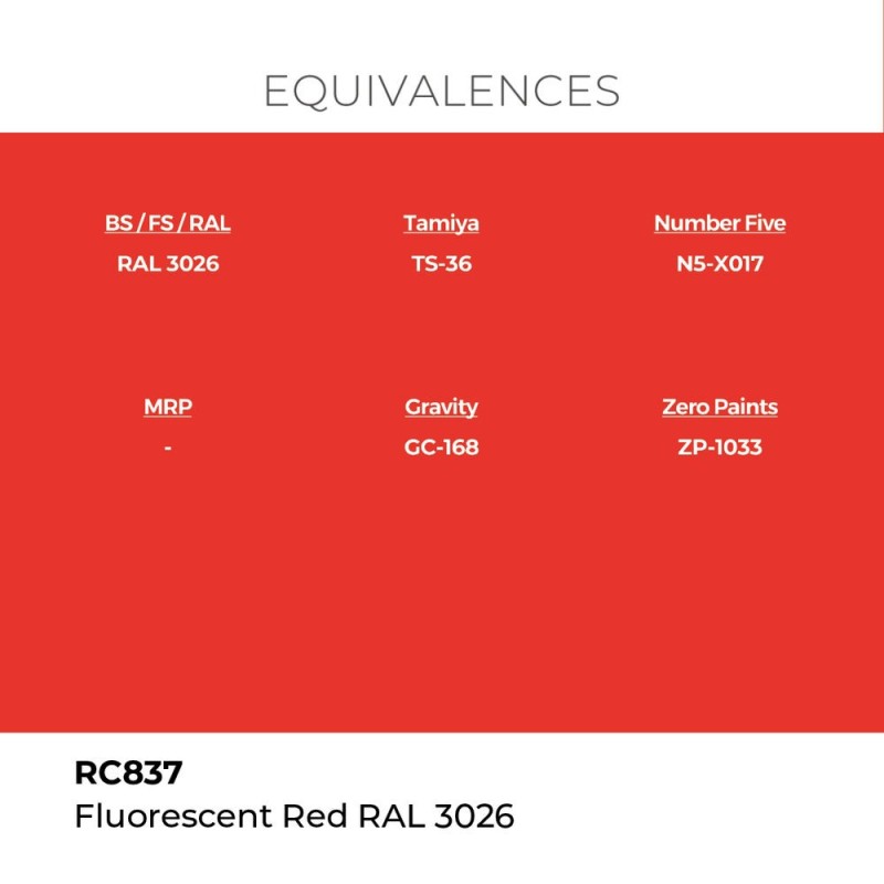  AK - Peinture Real Colors : Fluorescent Red RAL 3026 - 17 ml