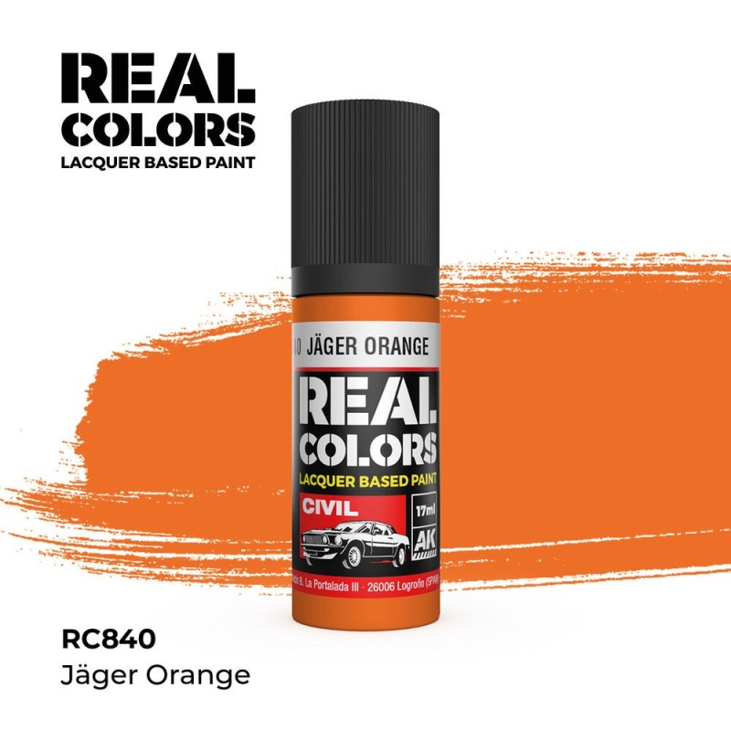 AK - Peinture Real Colors : Jäger Orange - 17 ml