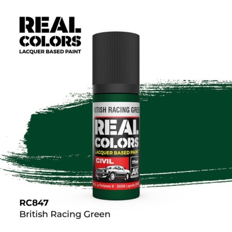 AK - Peinture Real Colors : British Racing Green - 17 ml