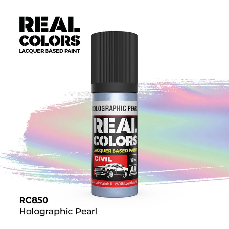 AK - Peinture Real Colors : Holographic Pearl - 17 ml