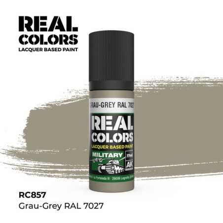 AK - Peinture Real Colors : Grau - Grey RAL 7027 - 17 ml