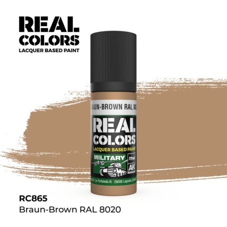 AK - Peinture Real Colors : Braun - Brown RAL 8020 - 17 ml