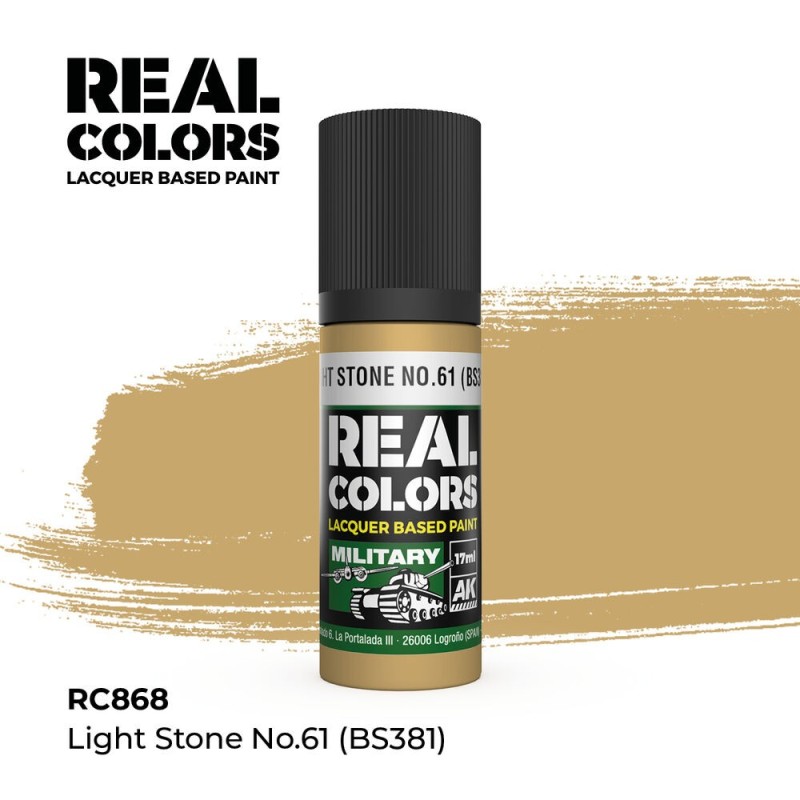 AK - Peinture Real Colors : Light Stone No.61 (BS381) - 17 ml