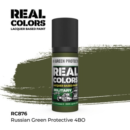 AK - Peinture Real Colors : Russian Green Protective 4BO - 17 ml