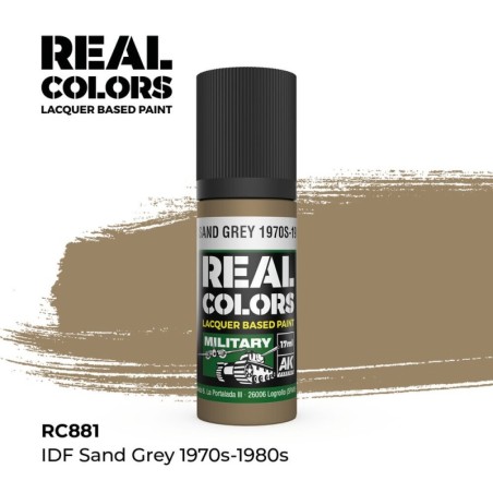 AK - Peinture Real Colors : IDF Sand Grey 1970S - 1980S - 17 ml