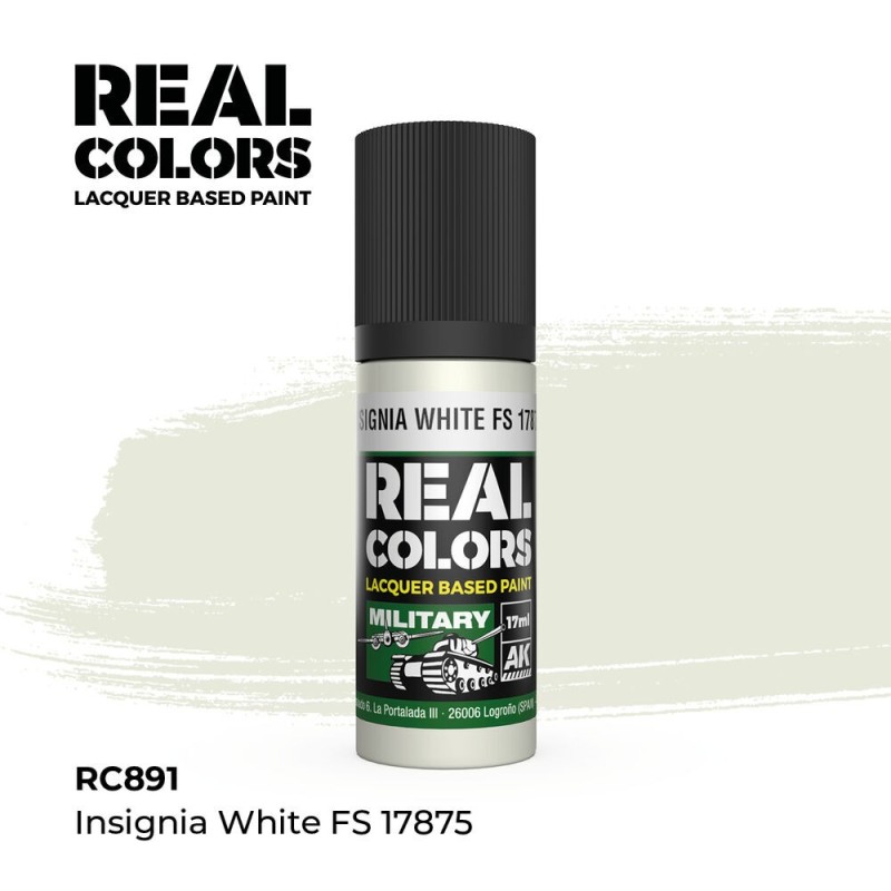 AK - Peinture Real Colors : Insignia White FS 17875 - 17 ml