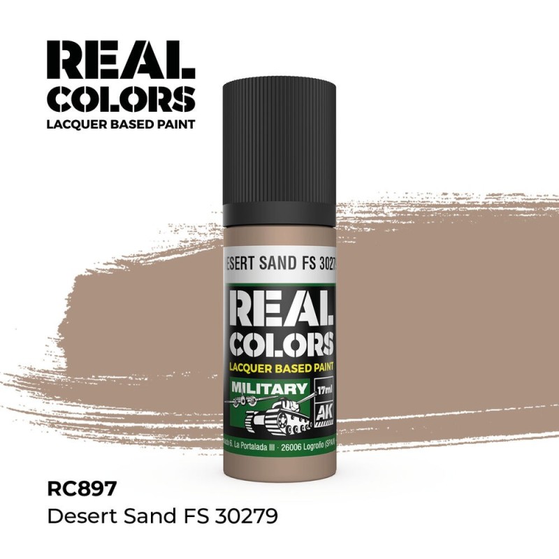 AK - Peinture Real Colors : Desert Sand FS 30279 - 17 ml