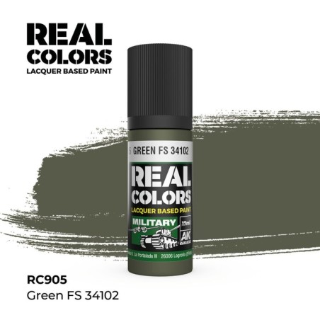 AK - Peinture Real Colors : Green FS 34102 - 17 ml