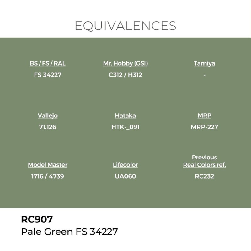  AK - Peinture Real Colors : Pale Green FS 34227 - 17 ml