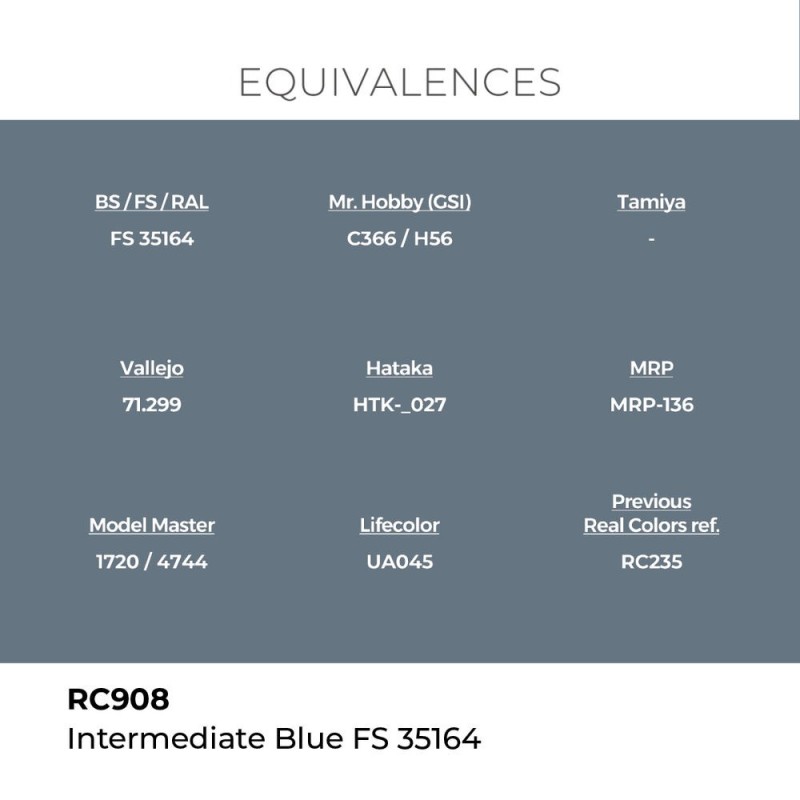  AK - Peinture Real Colors : Intermediate Blue FS 35164 - 17 ml