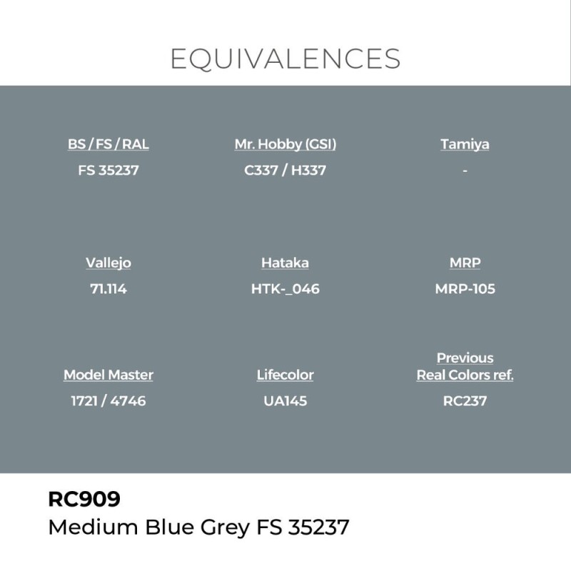  AK - Peinture Real Colors : Medium Blue Grey FS 35237 - 17 ml