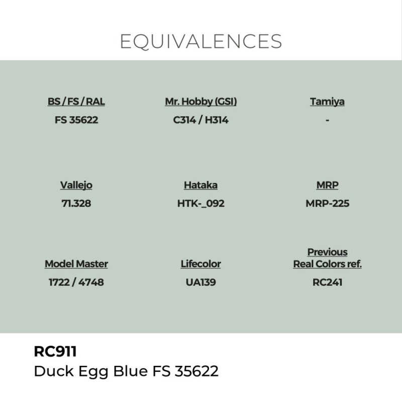  AK - Peinture Real Colors : Duck Egg Blue FS 35622 - 17 ml