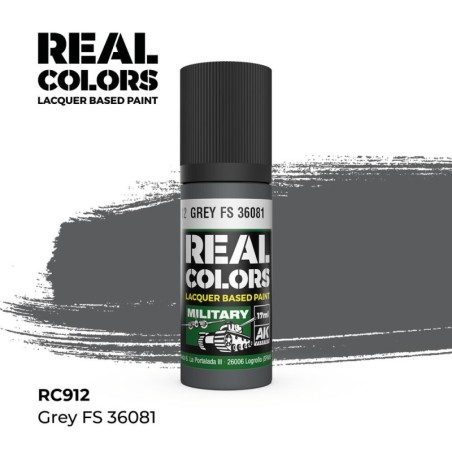 AK - Peinture Real Colors : Grey FS 36081 - 17 ml