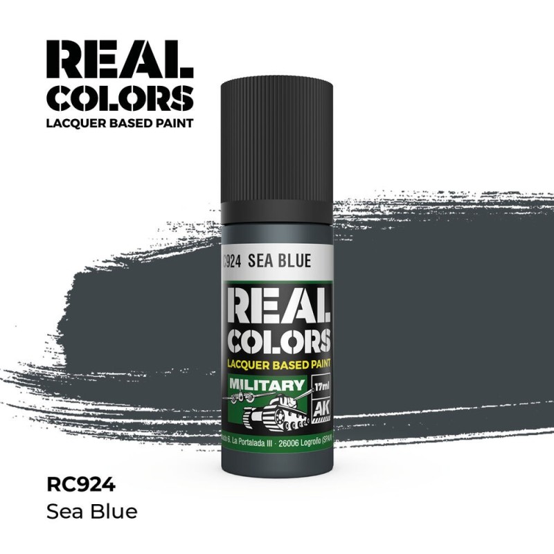 AK - Peinture Real Colors : Sea Blue - 17 ml