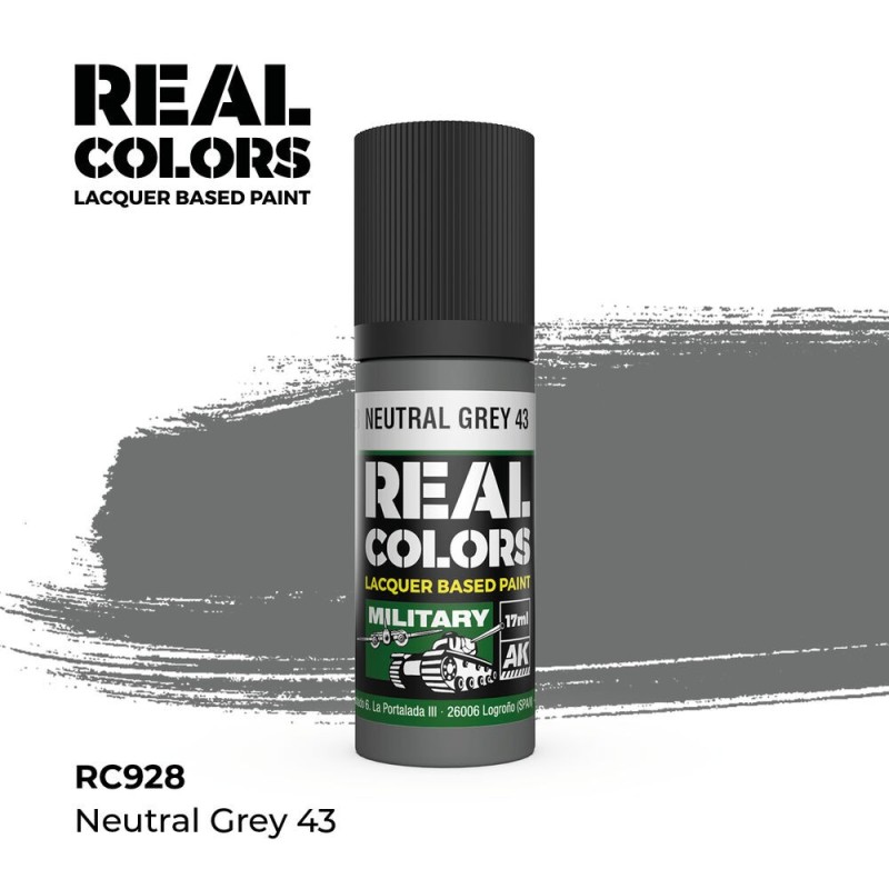 AK - Peinture Real Colors : Neutral Grey 43 - 17 ml