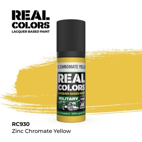 AK - Peinture Real Colors : Zinc Chromate Yellow - 17 ml