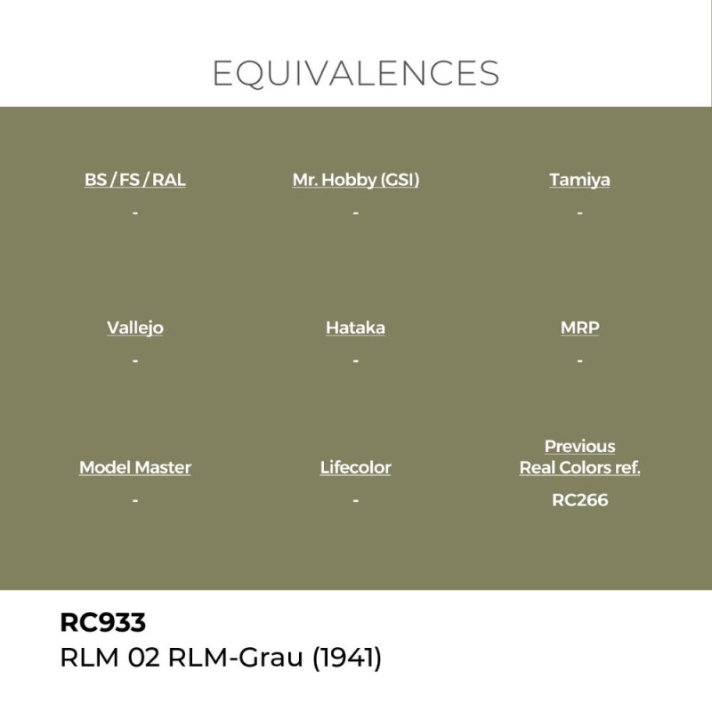  AK - Peinture Real Colors : RLM 02 RLM - Grau (1941) - 17 ml