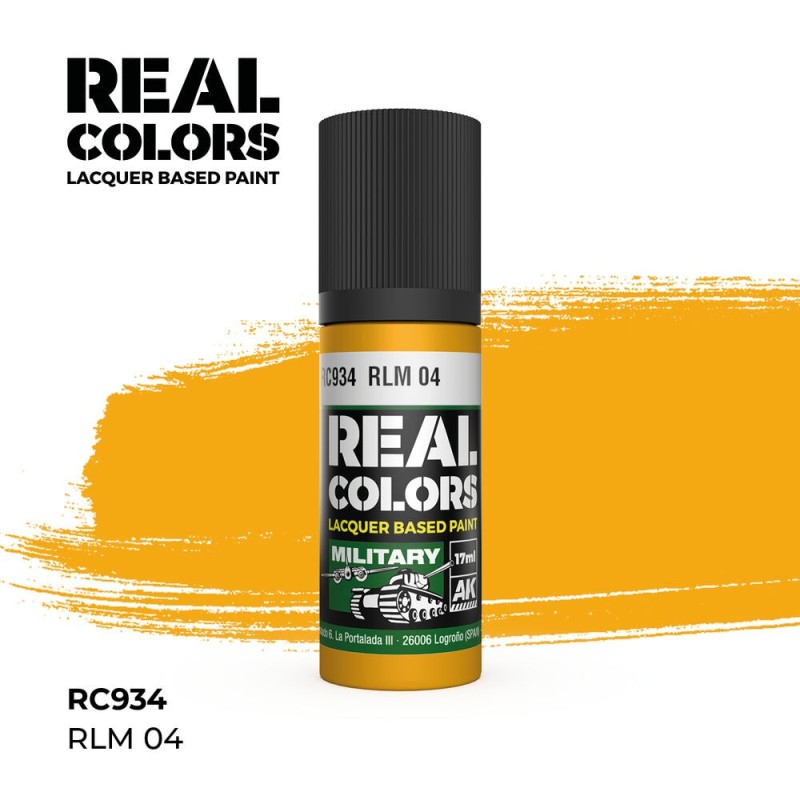 AK - Peinture Real Colors : RLM 04 - 17 ml