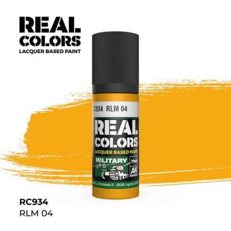 AK - Peinture Real Colors : RLM 04 - 17 ml
