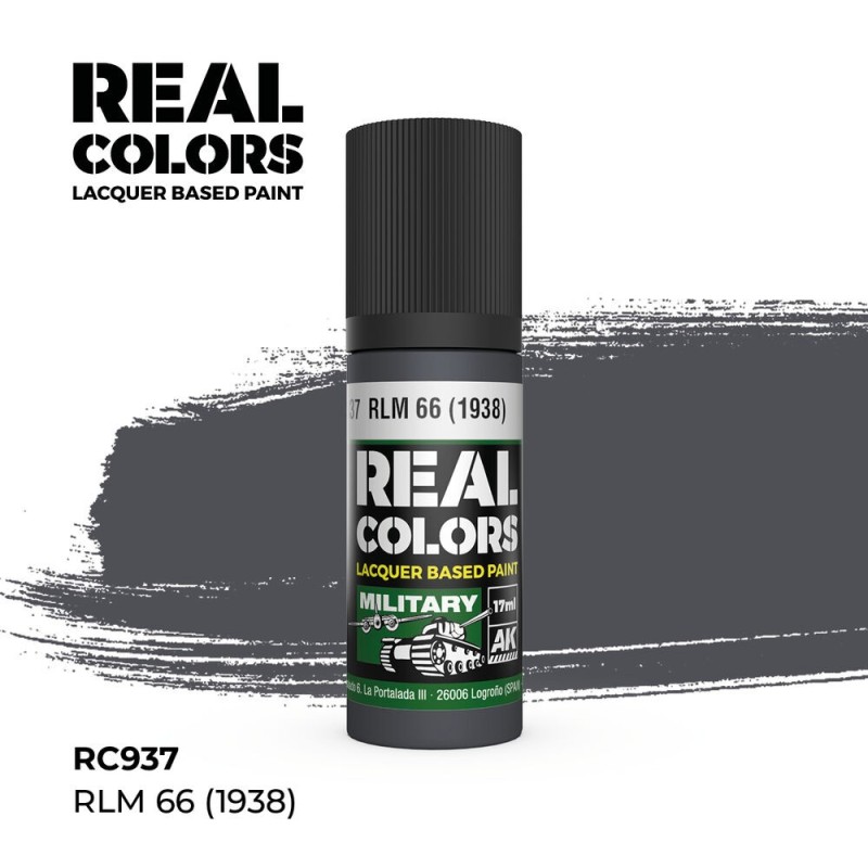 AK - Peinture Real Colors : RLM 66 (1938) - 17 ml