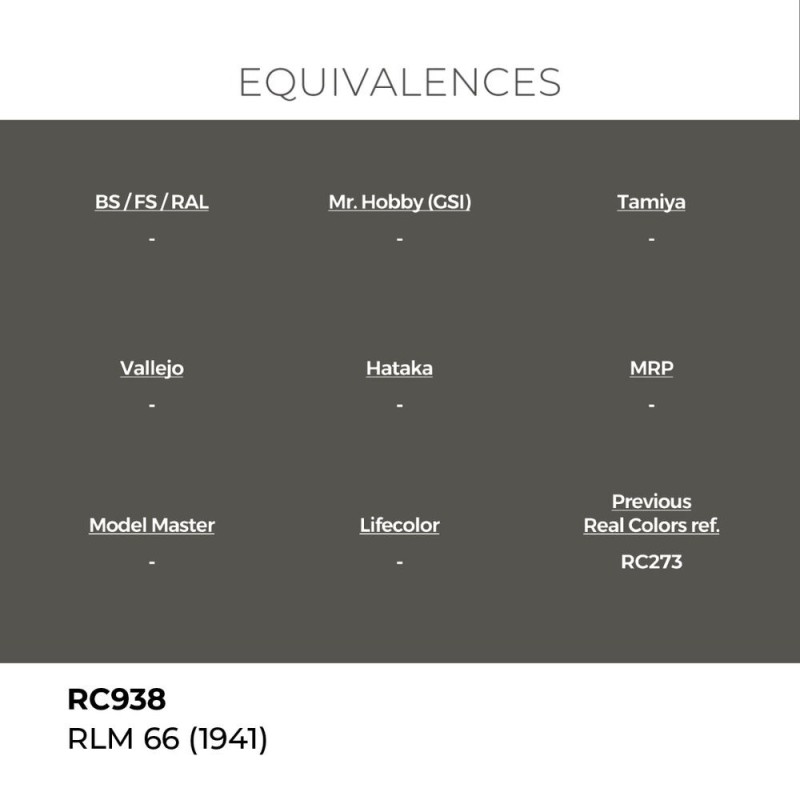  AK - Peinture Real Colors : RLM 66 (1941) - 17 ml