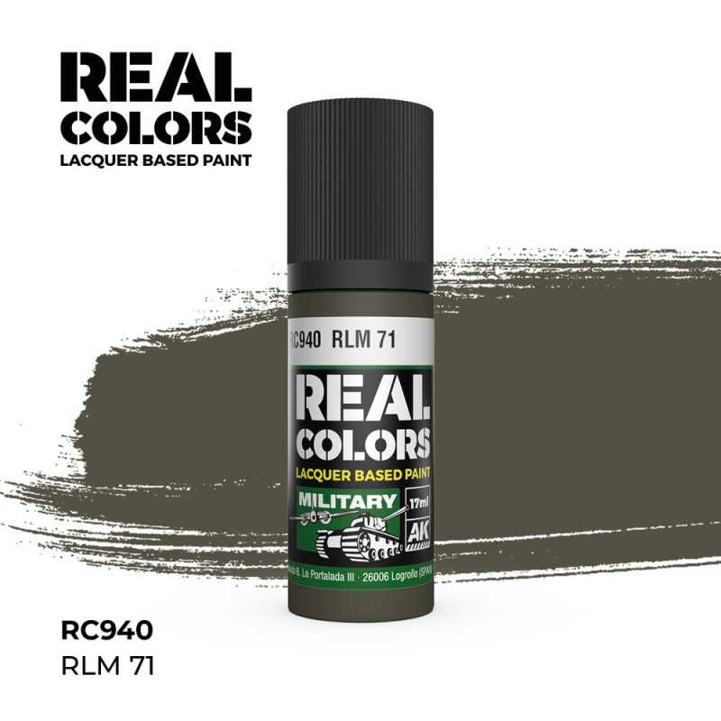AK - Peinture Real Colors : RLM 71 - 17 ml