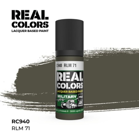 AK - Peinture Real Colors : RLM 71 - 17 ml